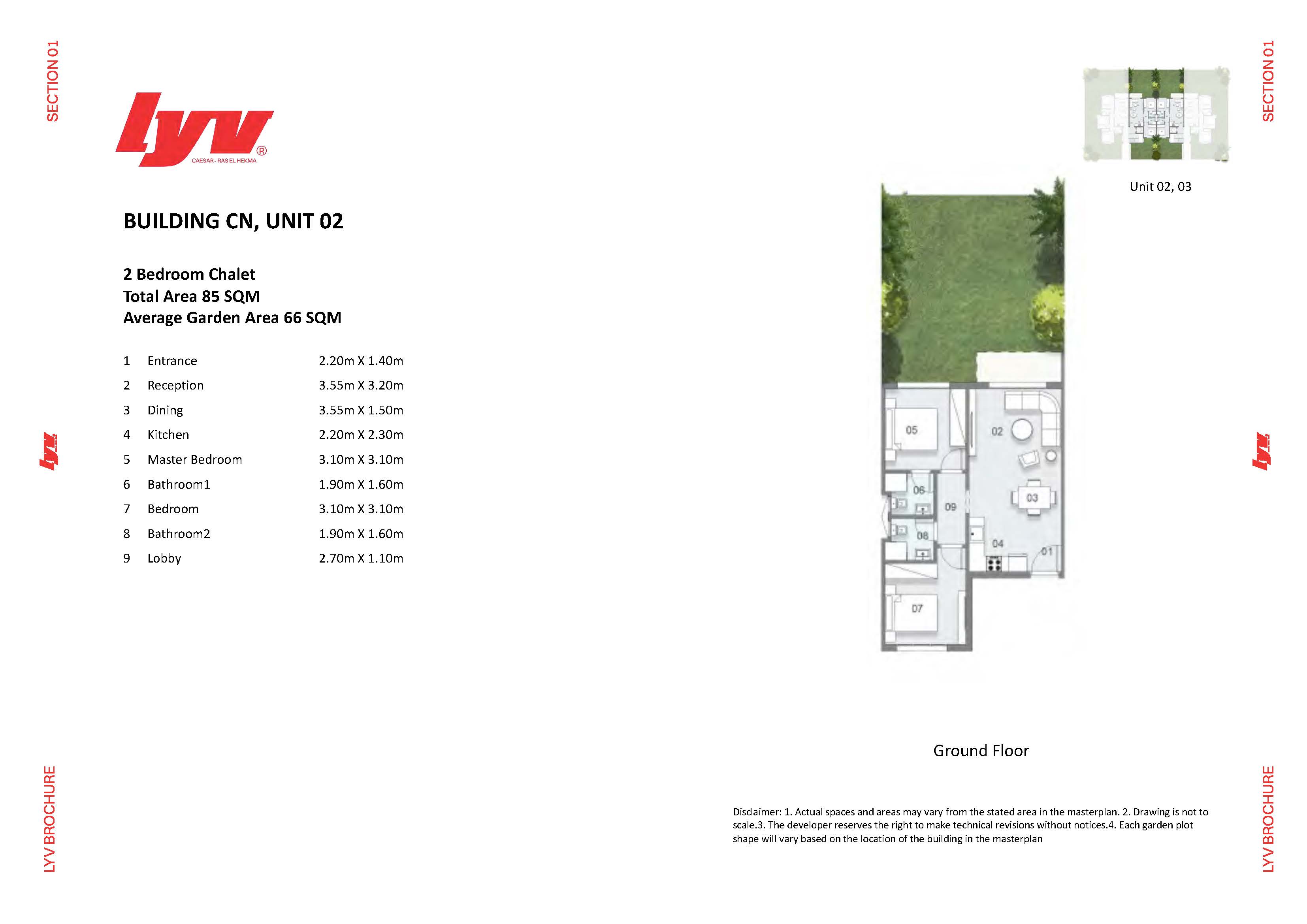Floor Plan - LYV Caesar Village Ras El Hekma Gates