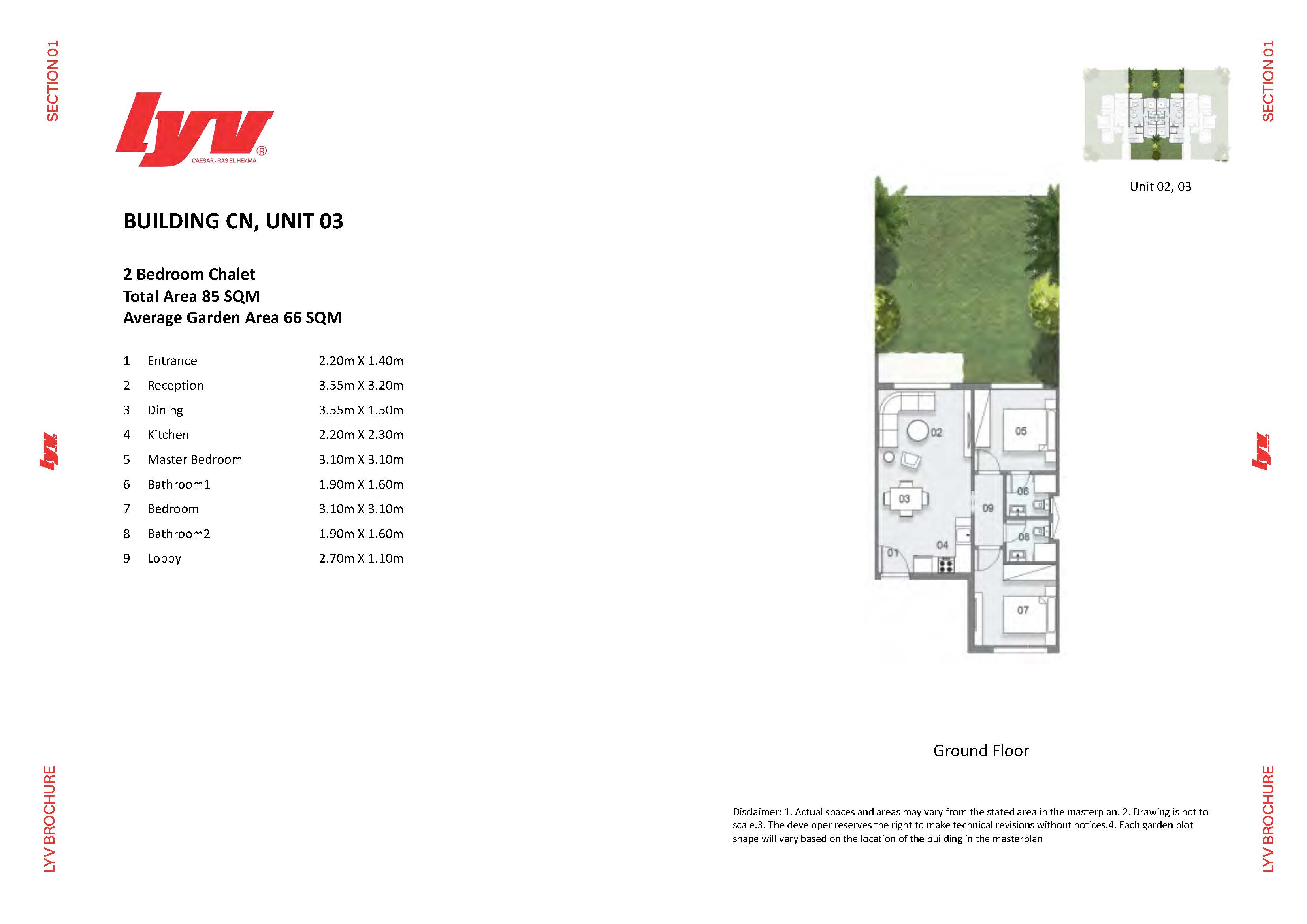 Floor Plan - LYV Caesar Village Ras El Hekma Gates
