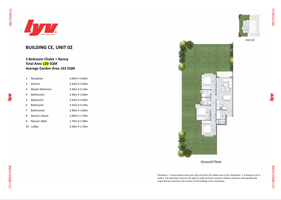 Floor Plan - LYV Caesar Village Ras El Hekma Gates