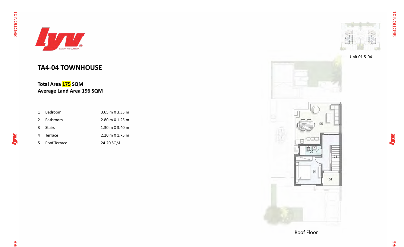 Floor Plan - قرية ليف سيزار رأس الحكمه جيتس - LYV Caesar Village Ras El Hekma