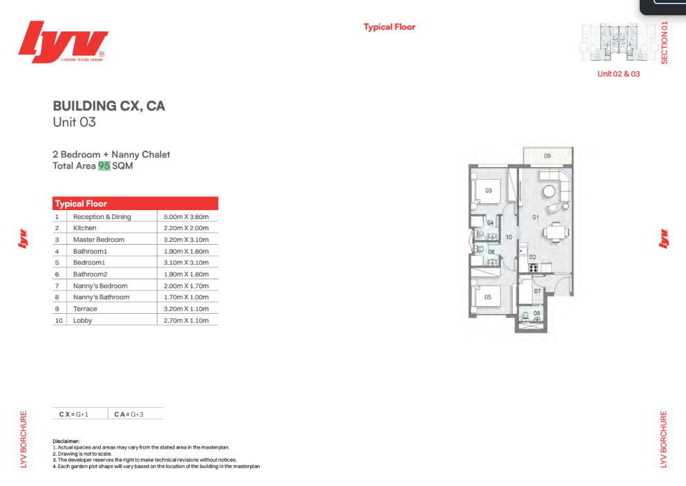 Floor Plan - قرية ليف سيزار رأس الحكمه جيتس - LYV Caesar Village Ras El Hekma