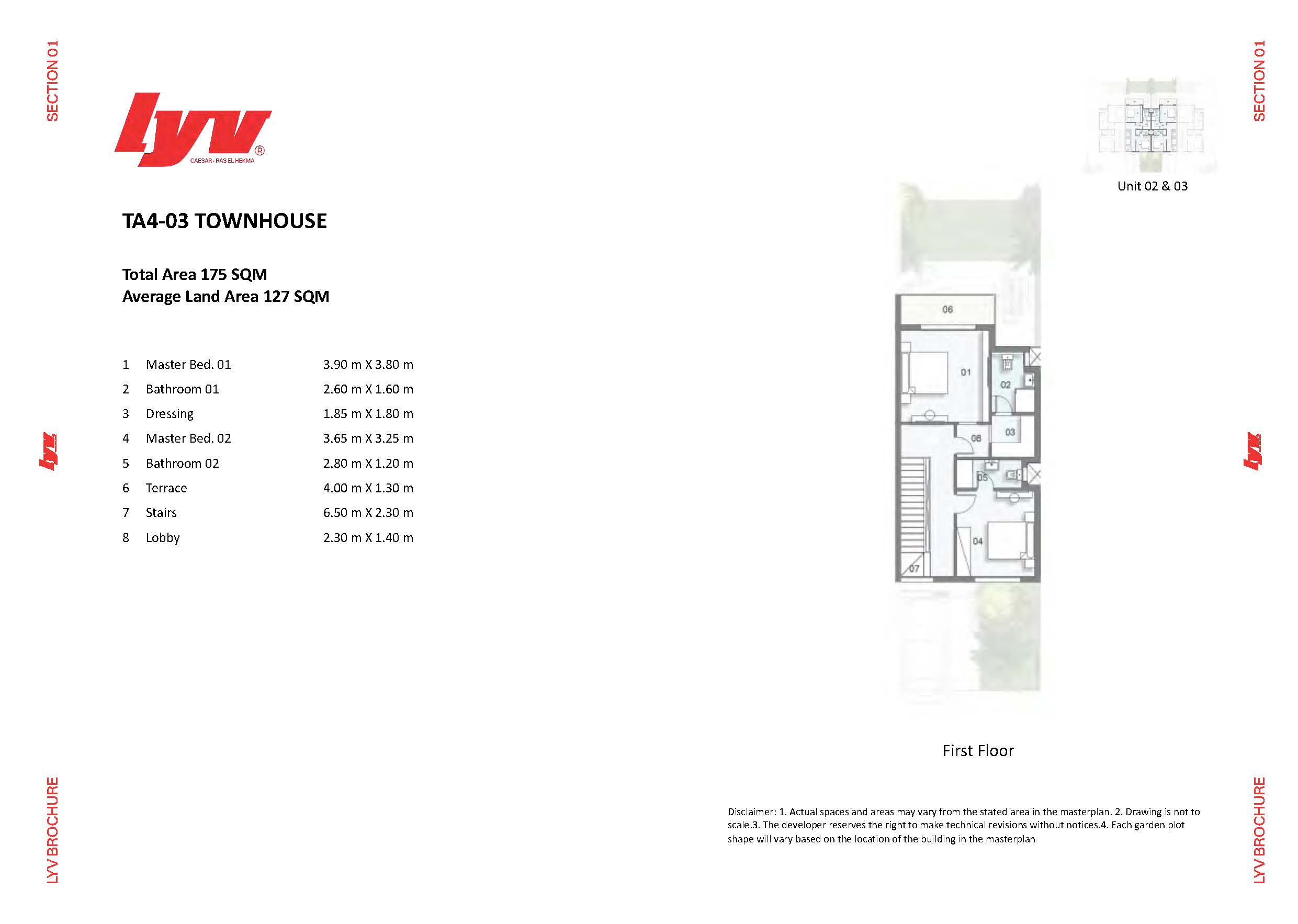 Floor Plan - قرية ليف سيزار رأس الحكمه جيتس - LYV Caesar Village Ras El Hekma