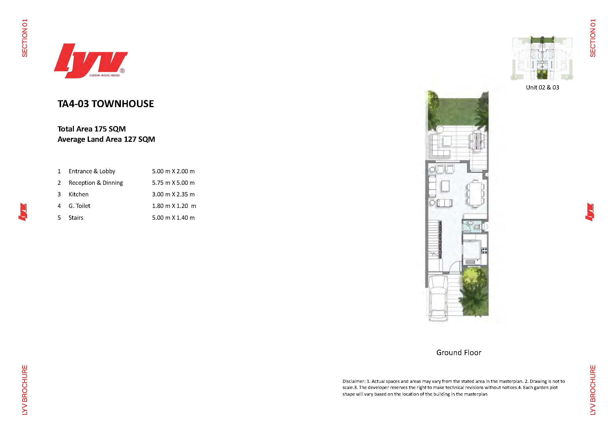 Floor Plan - قرية ليف سيزار رأس الحكمه جيتس - LYV Caesar Village Ras El Hekma