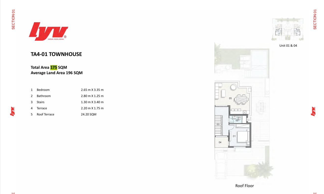 Floor Plan - قرية ليف سيزار رأس الحكمه جيتس - LYV Caesar Village Ras El Hekma