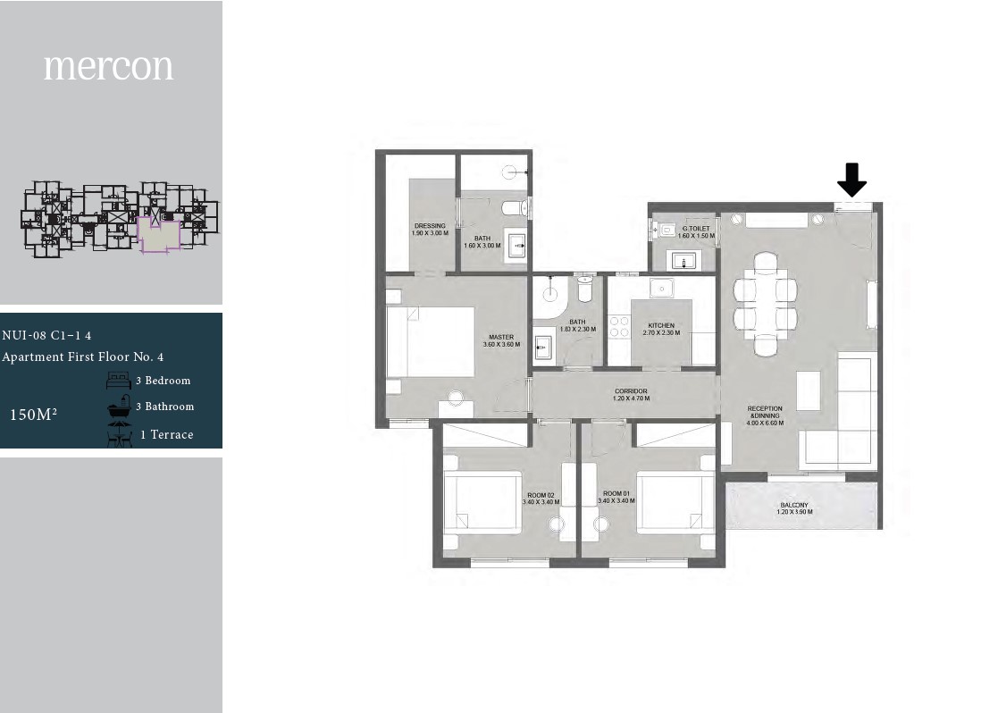 Floor Plan - Nurai New Cairo Mercon Development