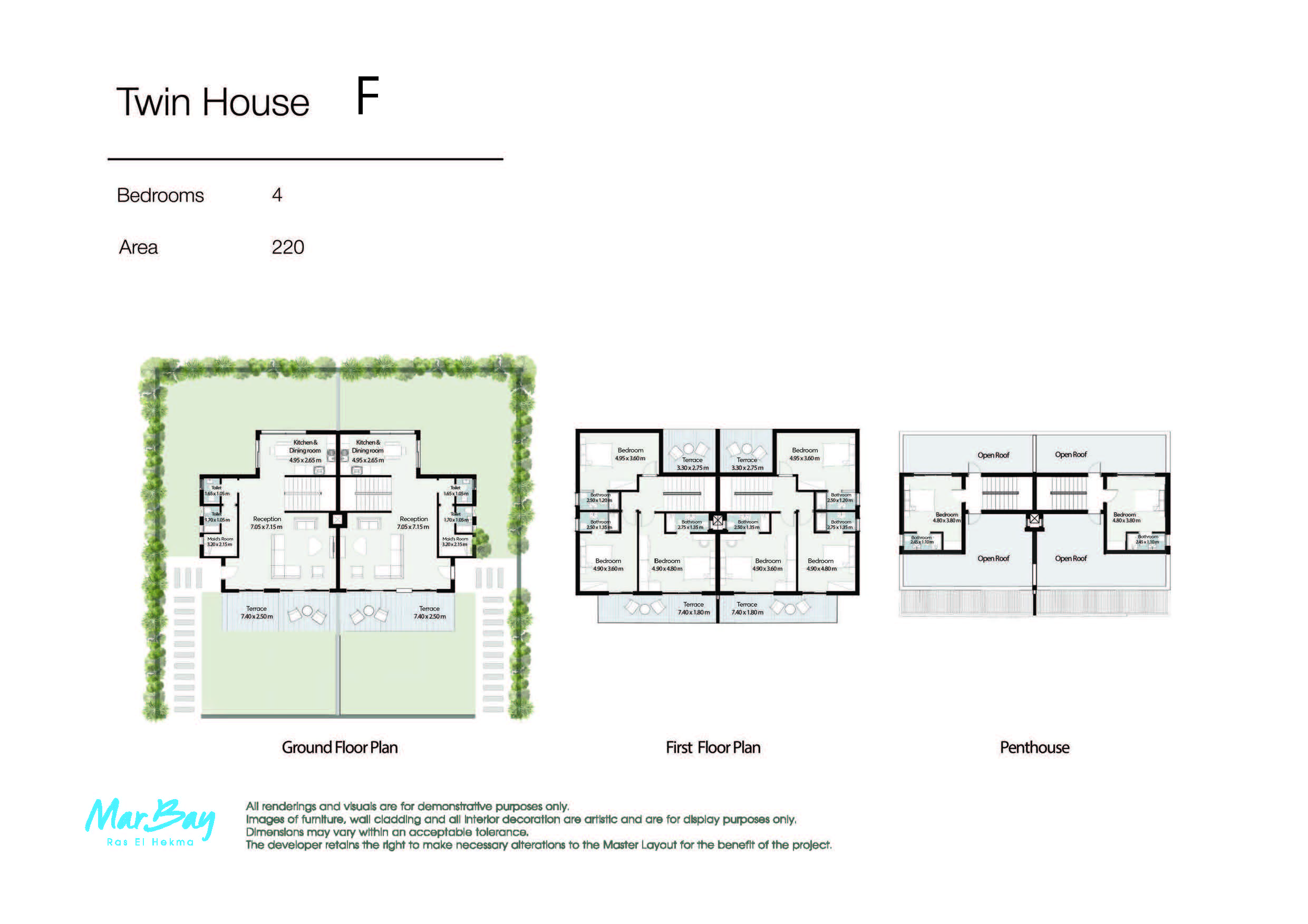 Floor Plan - قرية مار باي الساحل الشمالي المراسم للتطوير العقاري - Mar Bay North Coast Village