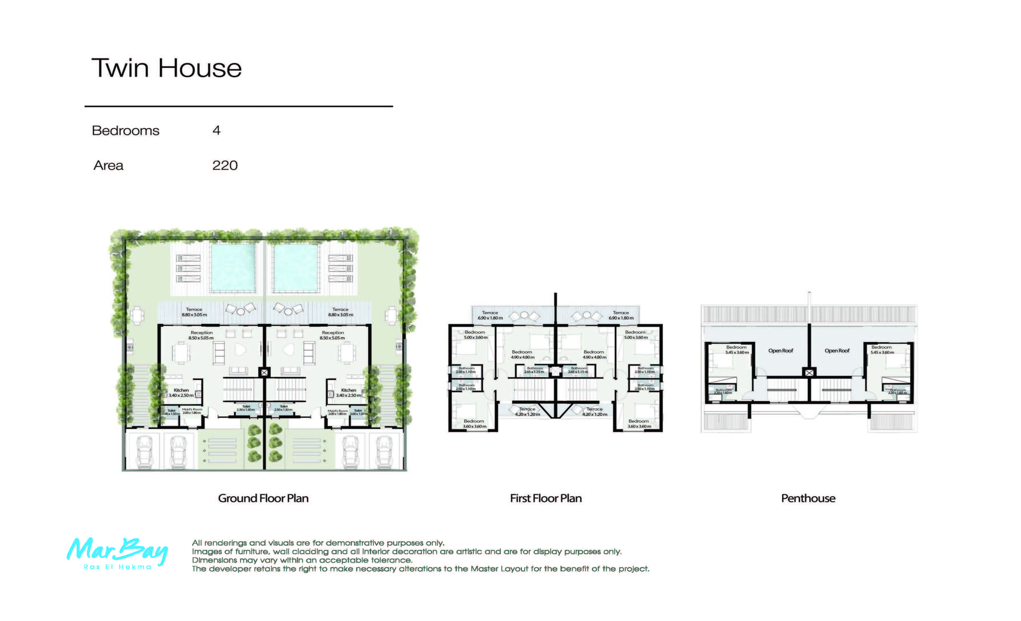 Floor Plan - قرية مار باي الساحل الشمالي المراسم للتطوير العقاري - Mar Bay North Coast Village