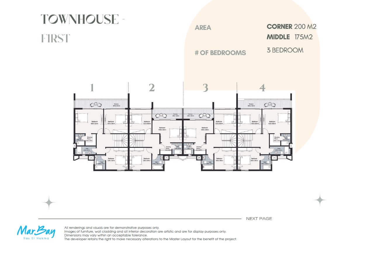 Floor Plan - قرية مار باي الساحل الشمالي المراسم للتطوير العقاري - Mar Bay North Coast Village