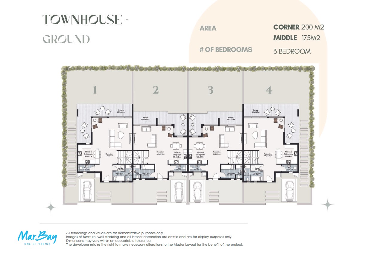 Floor Plan - قرية مار باي الساحل الشمالي المراسم للتطوير العقاري - Mar Bay North Coast Village