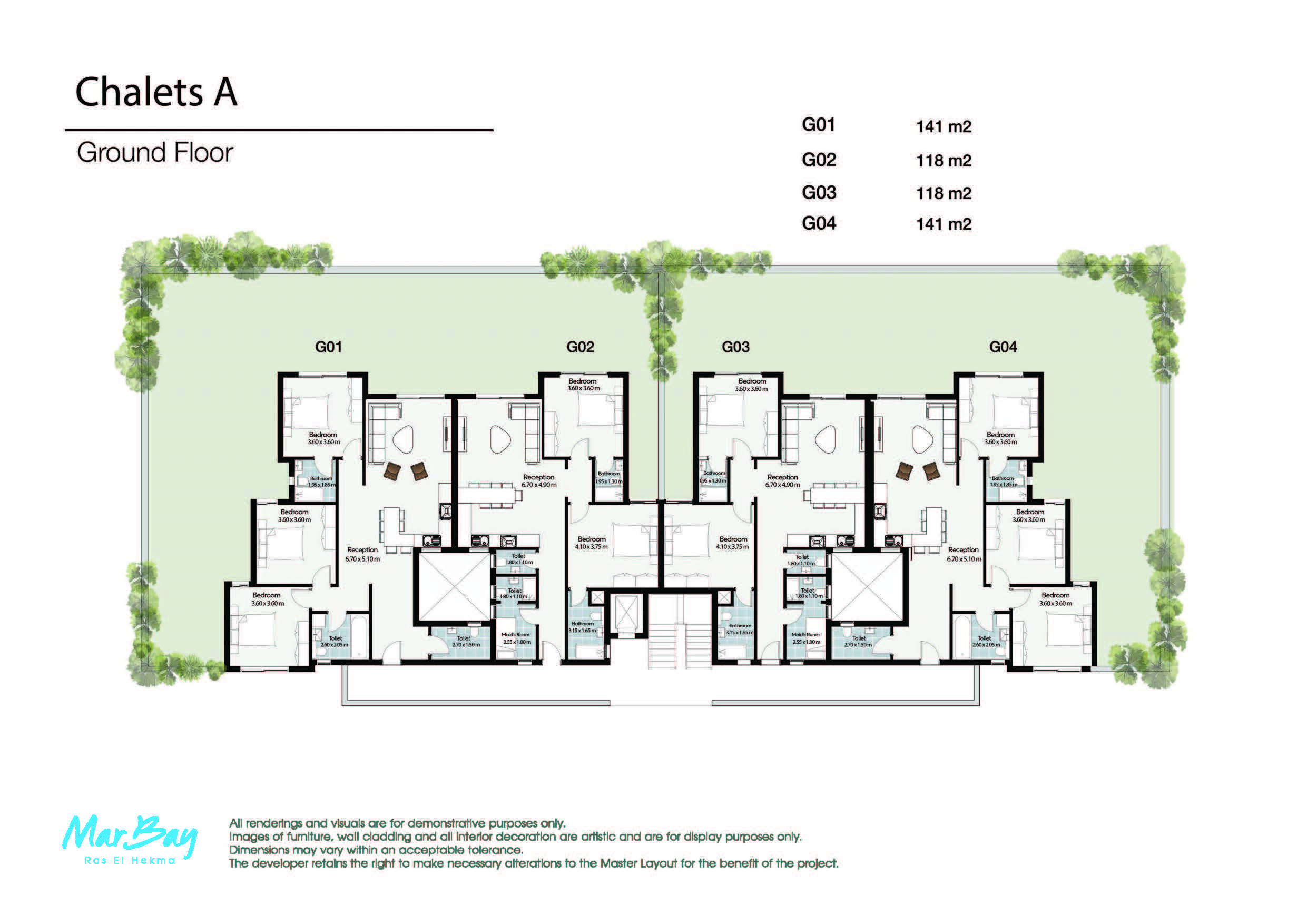 Floor Plan - قرية مار باي الساحل الشمالي المراسم للتطوير العقاري - Mar Bay North Coast Village