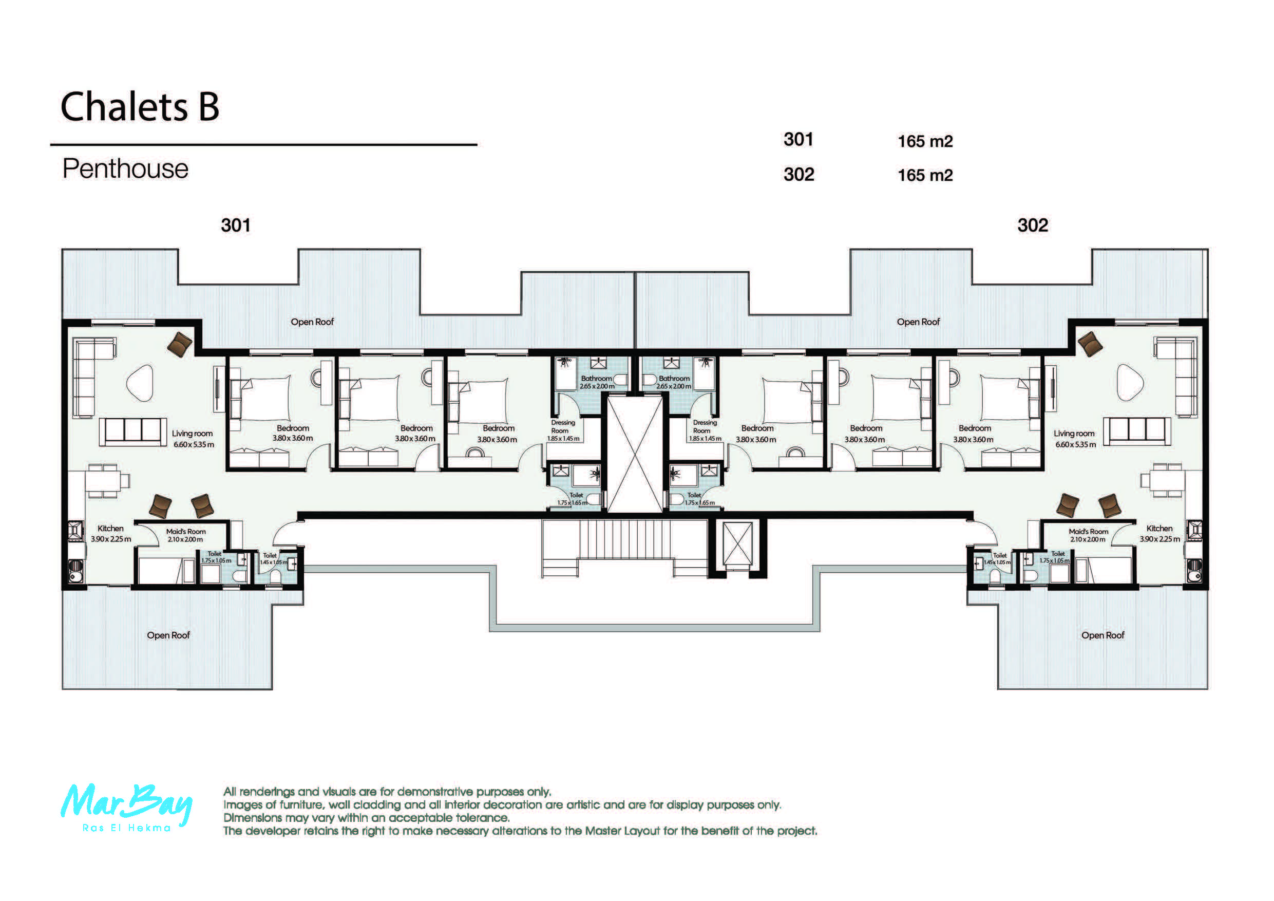 Floor Plan - قرية مار باي الساحل الشمالي المراسم للتطوير العقاري - Mar Bay North Coast Village