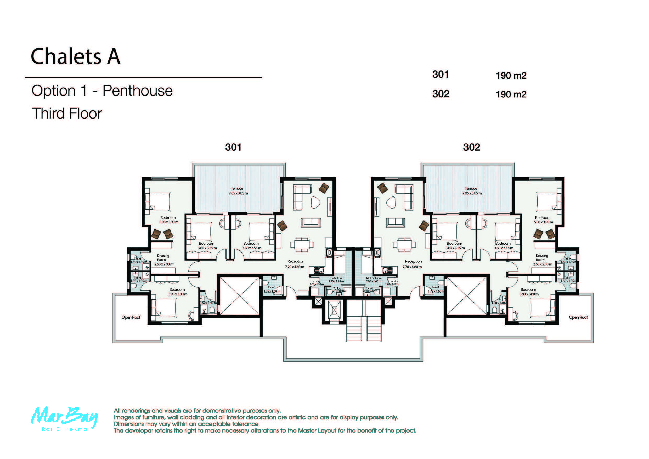Floor Plan - قرية مار باي الساحل الشمالي المراسم للتطوير العقاري - Mar Bay North Coast Village