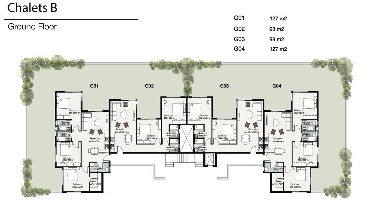 Floor Plan - قرية مار باي الساحل الشمالي المراسم للتطوير العقاري - Mar Bay North Coast Village