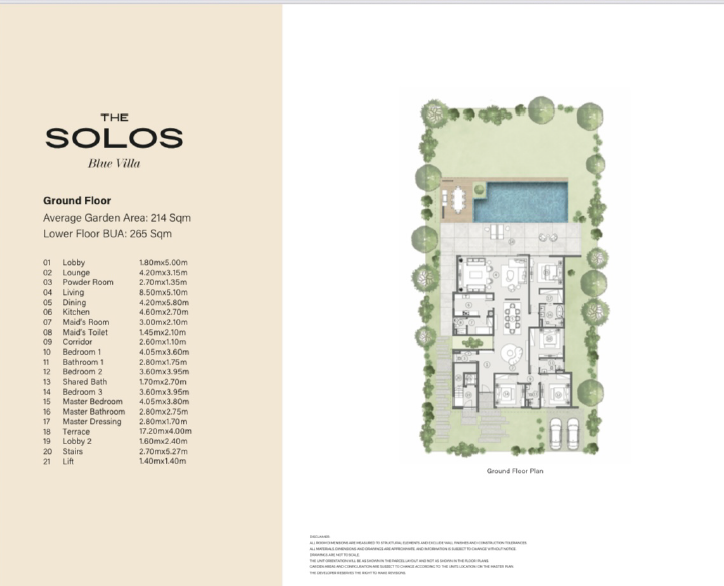 Floor Plan - Swan Lake West 6 October Compound Hassan Allam Properties