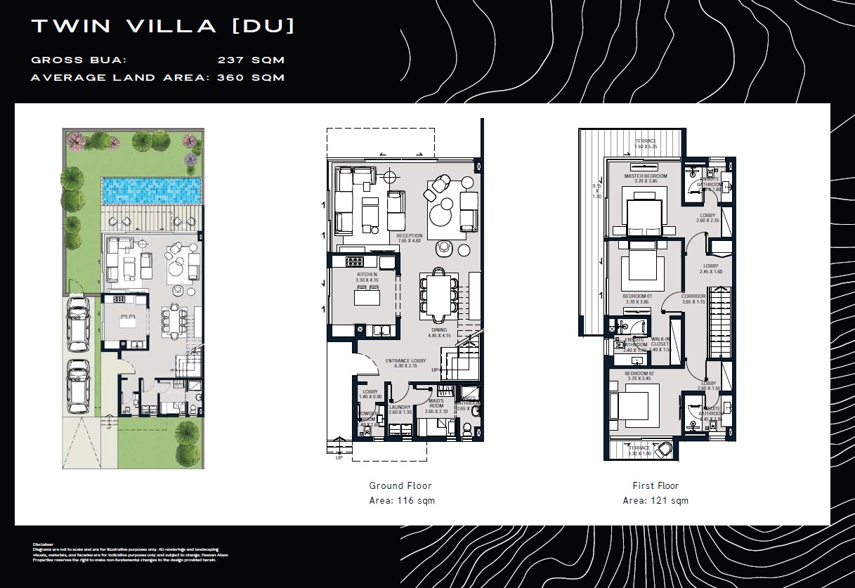 Floor Plan - Swan Lake West 6 October Compound Hassan Allam Properties