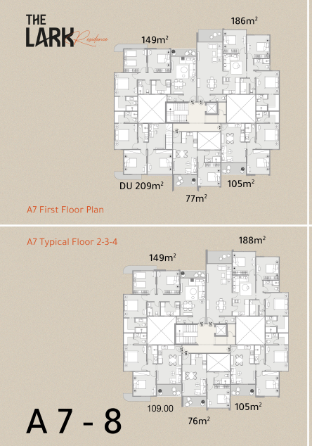 Floor Plan - The Lark Residence New Cairo Compound Tamayoz Developments