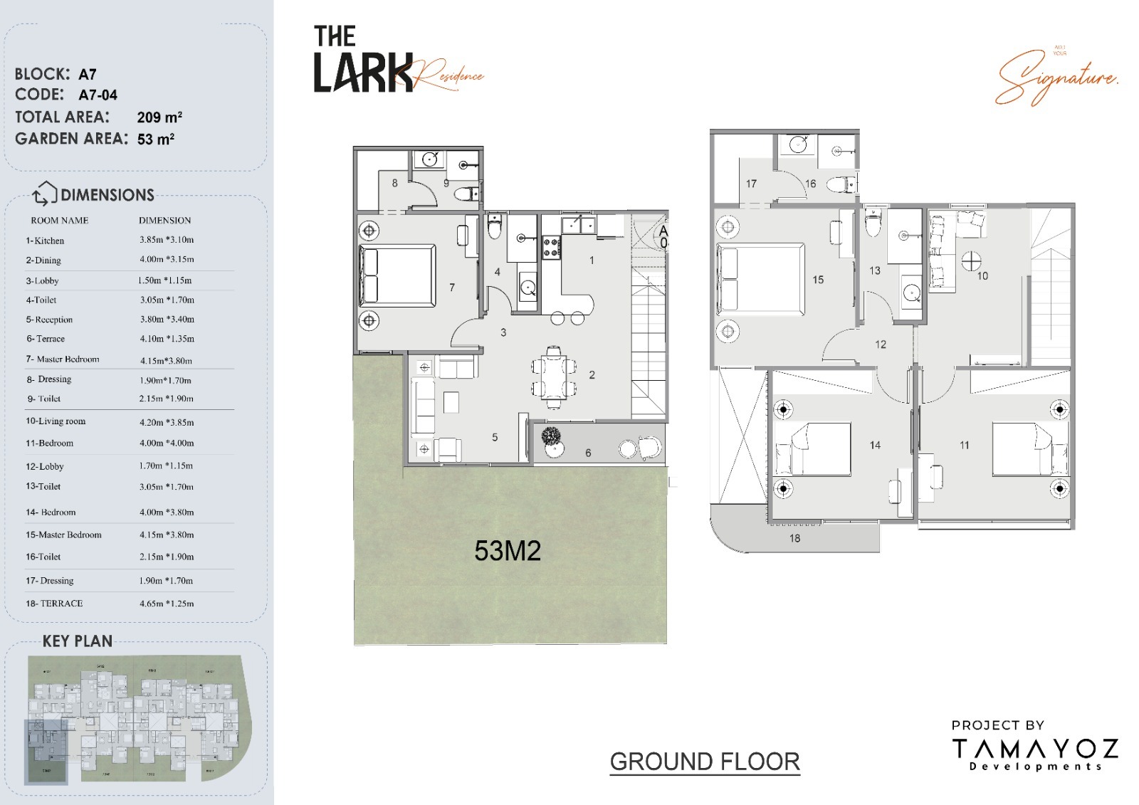 Plan 10 - The Lark Residence New Cairo Compound Tamayoz Developments