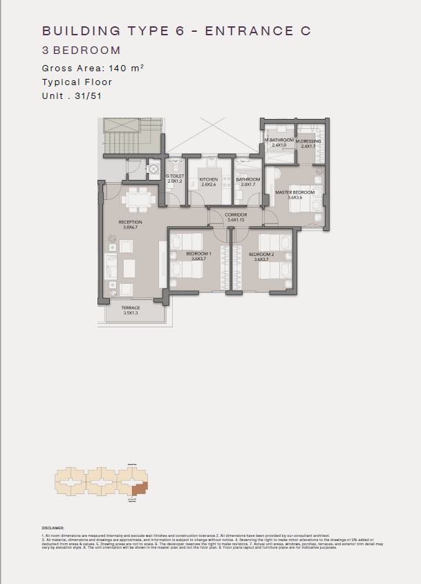Floor Plan - كمبوند كلوب هيلز ريزيدنس اكتوبر HDP للتطوير العقاري - Club Hills Residence October Compound