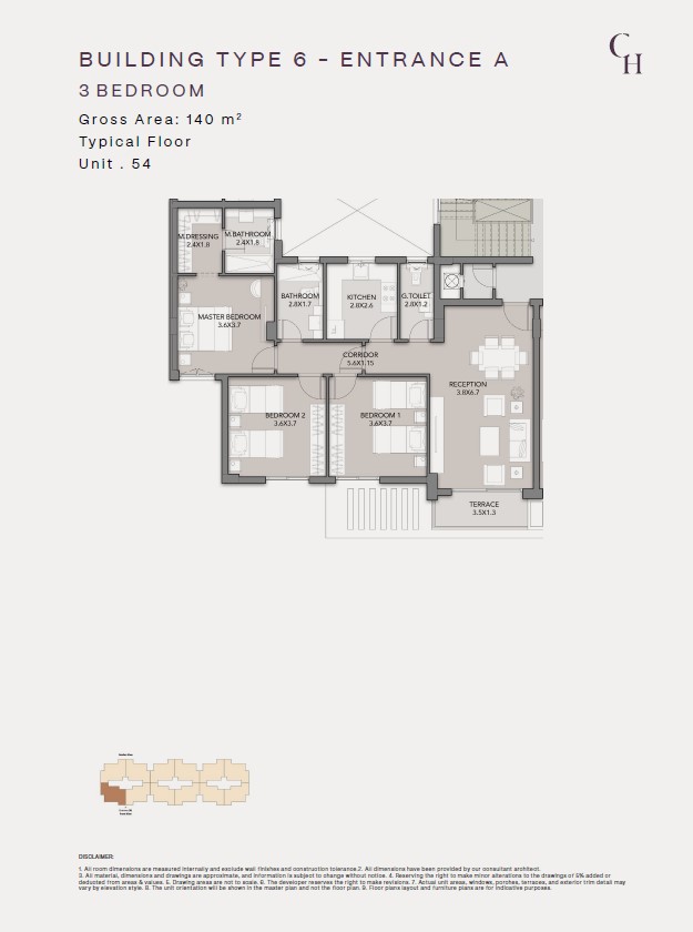 Floor Plan - كمبوند كلوب هيلز ريزيدنس اكتوبر HDP للتطوير العقاري - Club Hills Residence October Compound