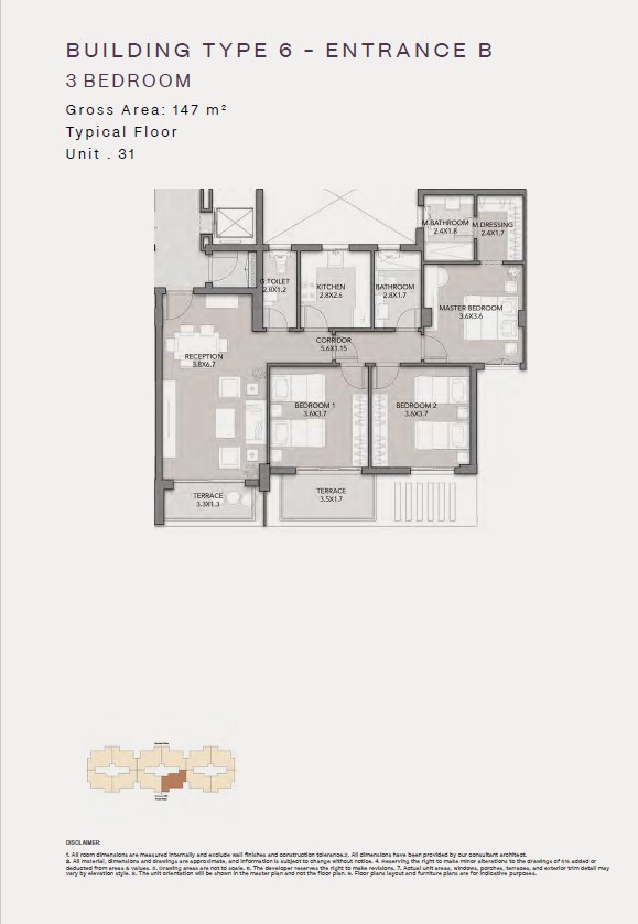 Floor Plan - كمبوند كلوب هيلز ريزيدنس اكتوبر HDP للتطوير العقاري - Club Hills Residence October Compound
