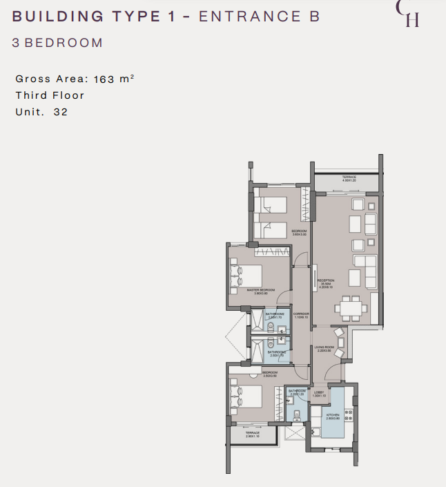 Floor Plan - كمبوند كلوب هيلز ريزيدنس اكتوبر HDP للتطوير العقاري - Club Hills Residence October Compound