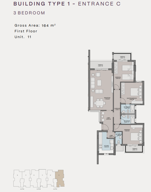 Floor Plan - كمبوند كلوب هيلز ريزيدنس اكتوبر HDP للتطوير العقاري - Club Hills Residence October Compound