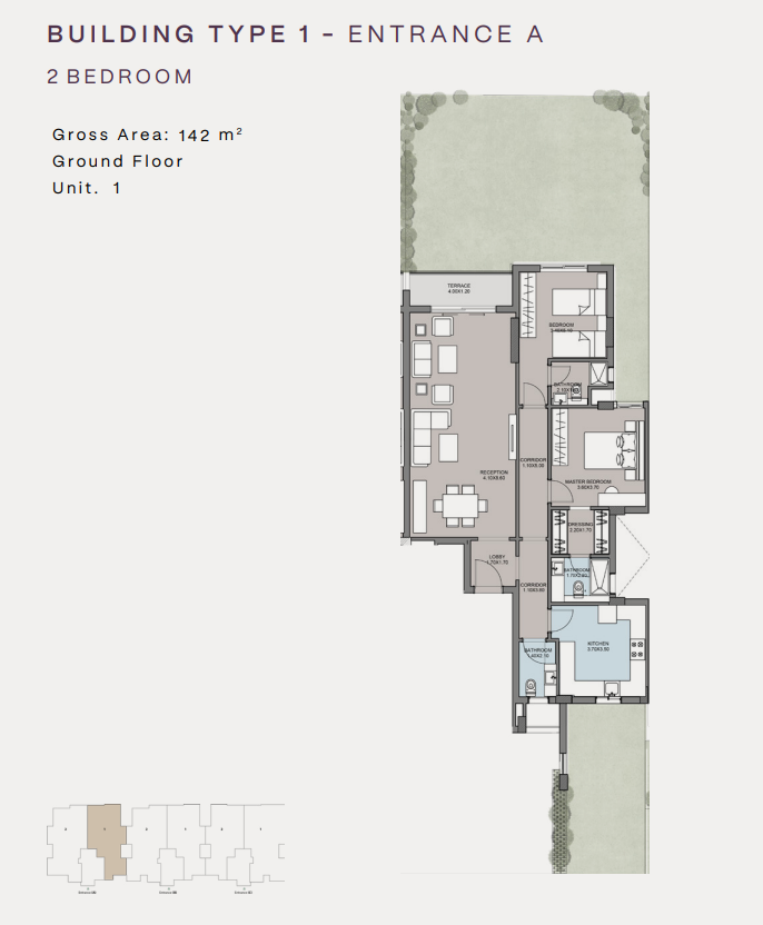 Floor Plan - كمبوند كلوب هيلز ريزيدنس اكتوبر HDP للتطوير العقاري - Club Hills Residence October Compound