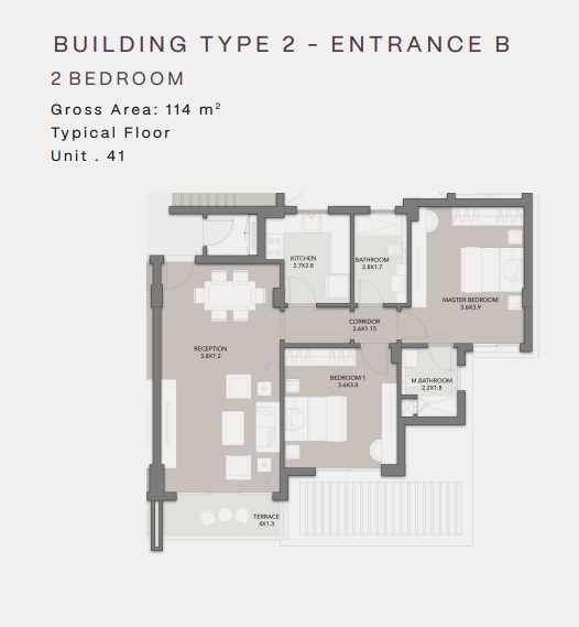Floor Plan - كمبوند كلوب هيلز ريزيدنس اكتوبر HDP للتطوير العقاري - Club Hills Residence October Compound