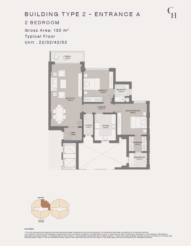 Floor Plan - كمبوند كلوب هيلز ريزيدنس اكتوبر HDP للتطوير العقاري - Club Hills Residence October Compound
