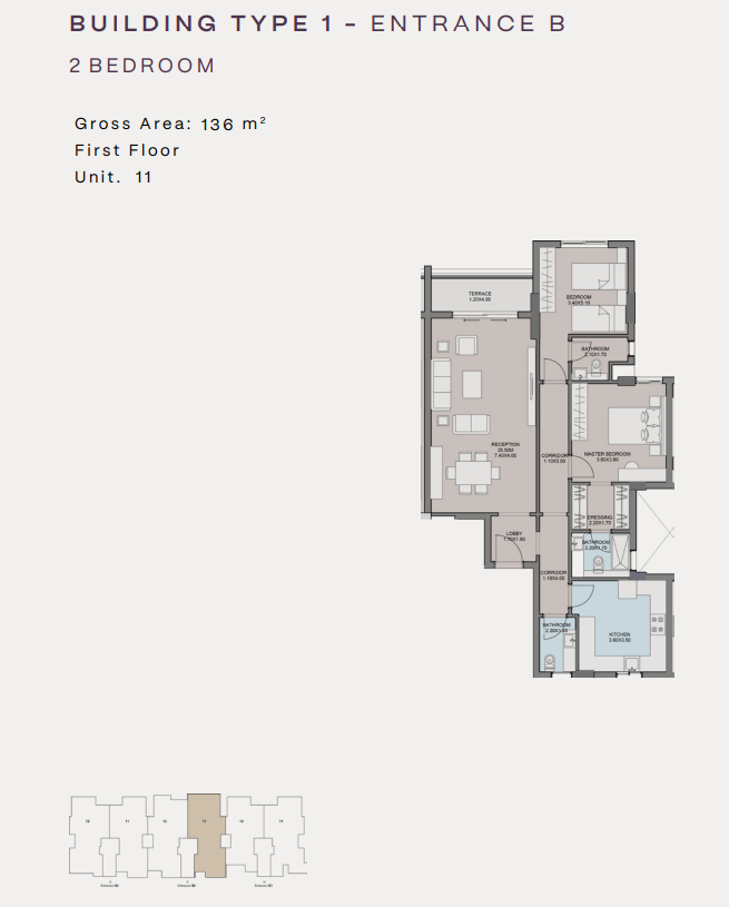 Floor Plan - كمبوند كلوب هيلز ريزيدنس اكتوبر HDP للتطوير العقاري - Club Hills Residence October Compound