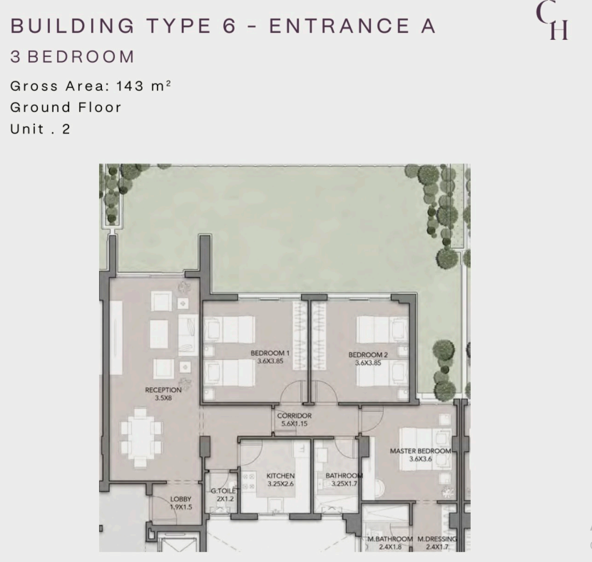 Floor Plan - كمبوند كلوب هيلز ريزيدنس اكتوبر HDP للتطوير العقاري - Club Hills Residence October Compound