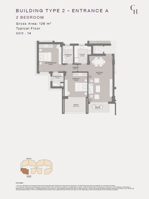 Floor Plan - كمبوند كلوب هيلز ريزيدنس اكتوبر HDP للتطوير العقاري - Club Hills Residence October Compound