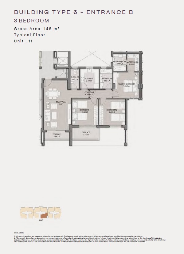 Floor Plan - كمبوند كلوب هيلز ريزيدنس اكتوبر HDP للتطوير العقاري - Club Hills Residence October Compound