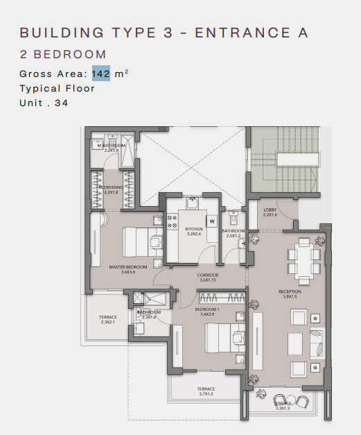 Floor Plan - كمبوند كلوب هيلز ريزيدنس اكتوبر HDP للتطوير العقاري - Club Hills Residence October Compound