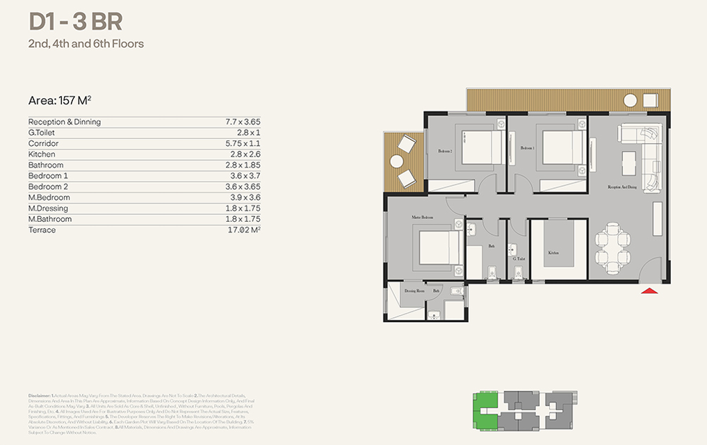 Floor Plan - Nest New Cairo Compound Nawassy Developments