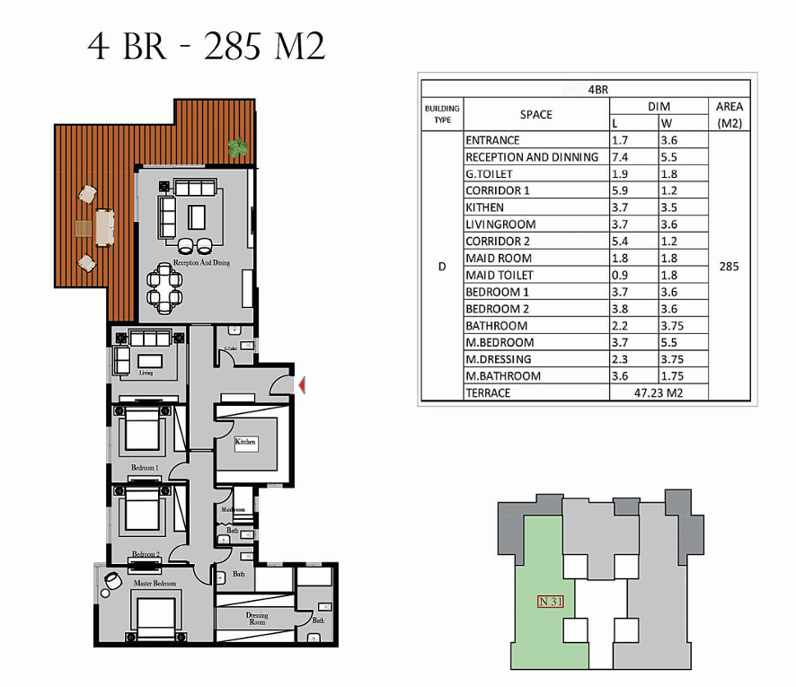 Plan 21 - Nest New Cairo Compound Nawassy Developments