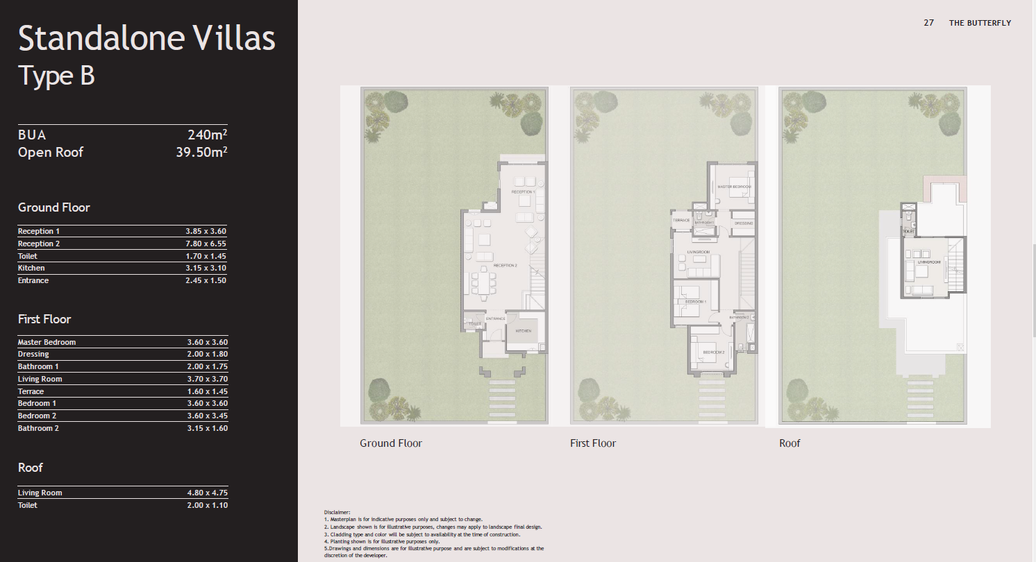 Floor Plan - The Butter Fly Mostakbal City Compound Madinet Masr