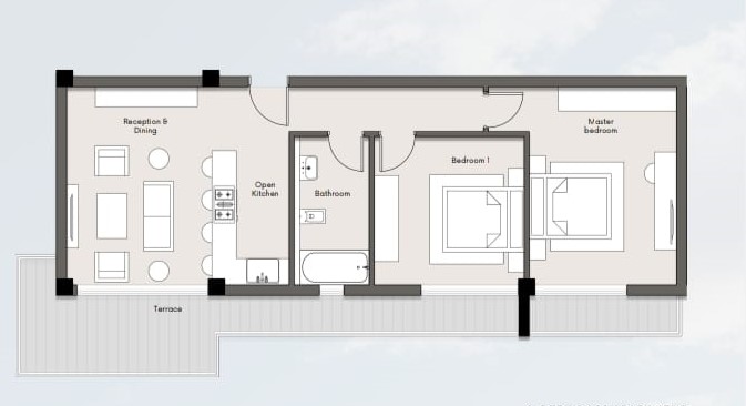 Plan 57 - Kite Residence New Zayed Compound Centrada Developments