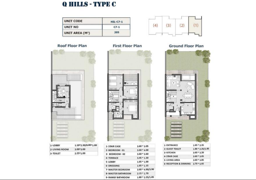 Plan 3 - Q Hills New Zayed Compound