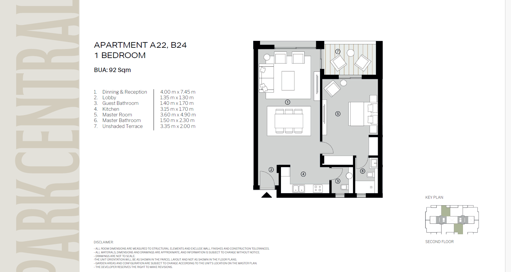 Floor Plan - كمبوند بارك سنترال المستقبل سيتي حسن علام للتطوير العقاري - Park Central Mostakbal City Compound