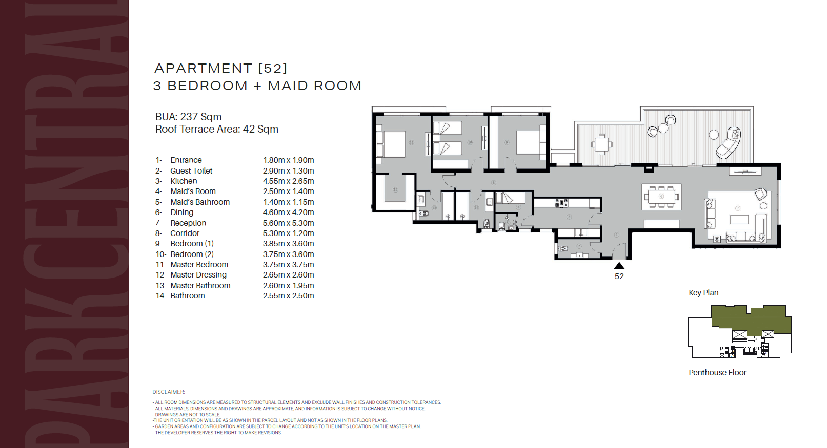 Floor Plan - كمبوند بارك سنترال المستقبل سيتي حسن علام للتطوير العقاري - Park Central Mostakbal City Compound