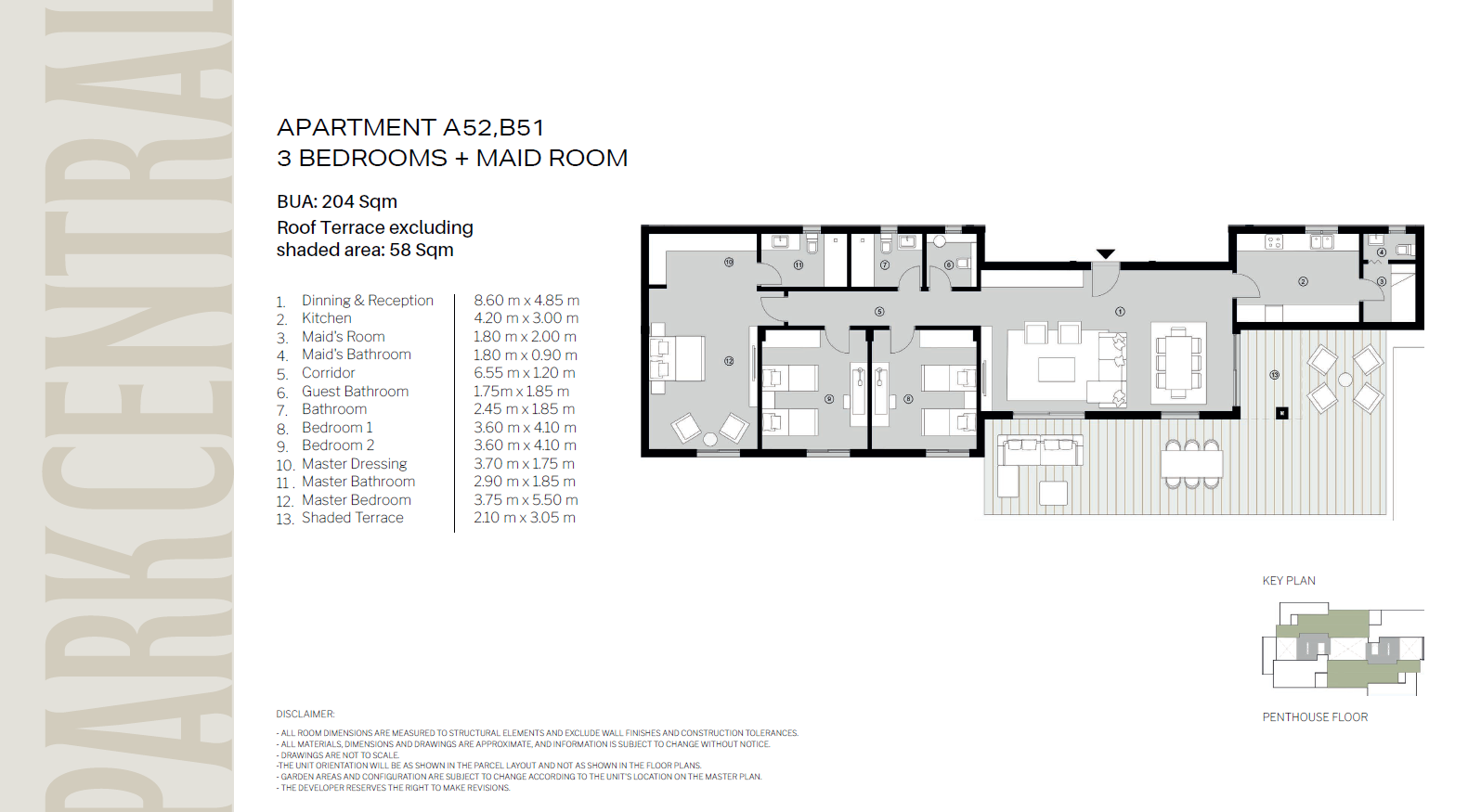 Floor Plan - كمبوند بارك سنترال المستقبل سيتي حسن علام للتطوير العقاري - Park Central Mostakbal City Compound