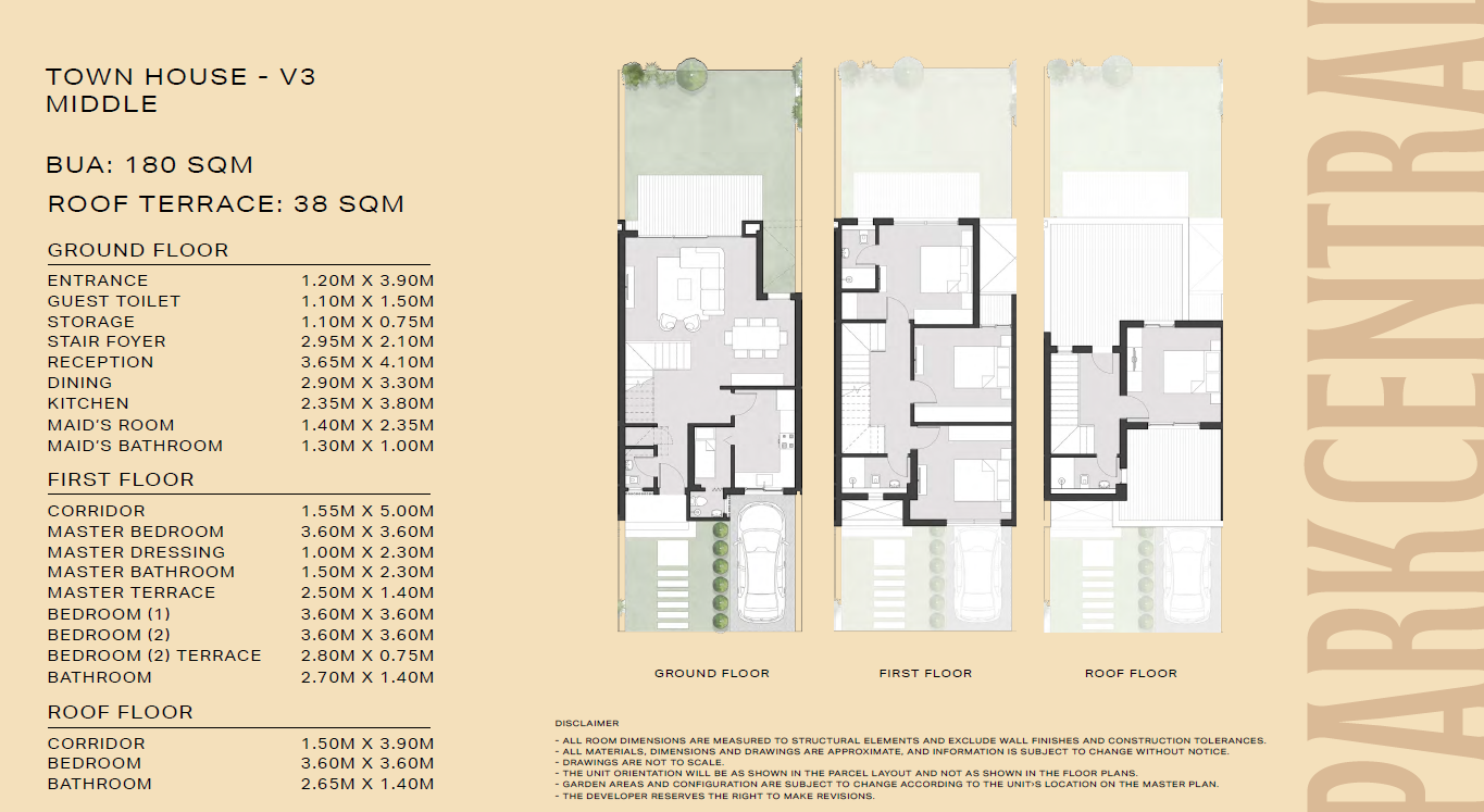 Floor Plan - كمبوند بارك سنترال المستقبل سيتي حسن علام للتطوير العقاري - Park Central Mostakbal City Compound