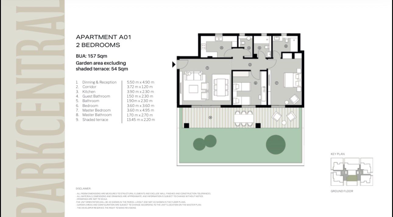Floor Plan - كمبوند بارك سنترال المستقبل سيتي حسن علام للتطوير العقاري - Park Central Mostakbal City Compound