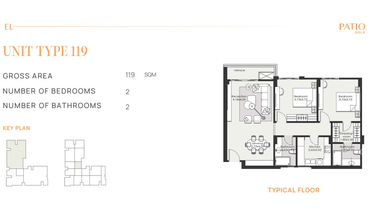Floor Plan - كمبوند الباتيو سولا الشروق لافيستا للتطوير العقاري - El Patio Sola Elsherouk Compound