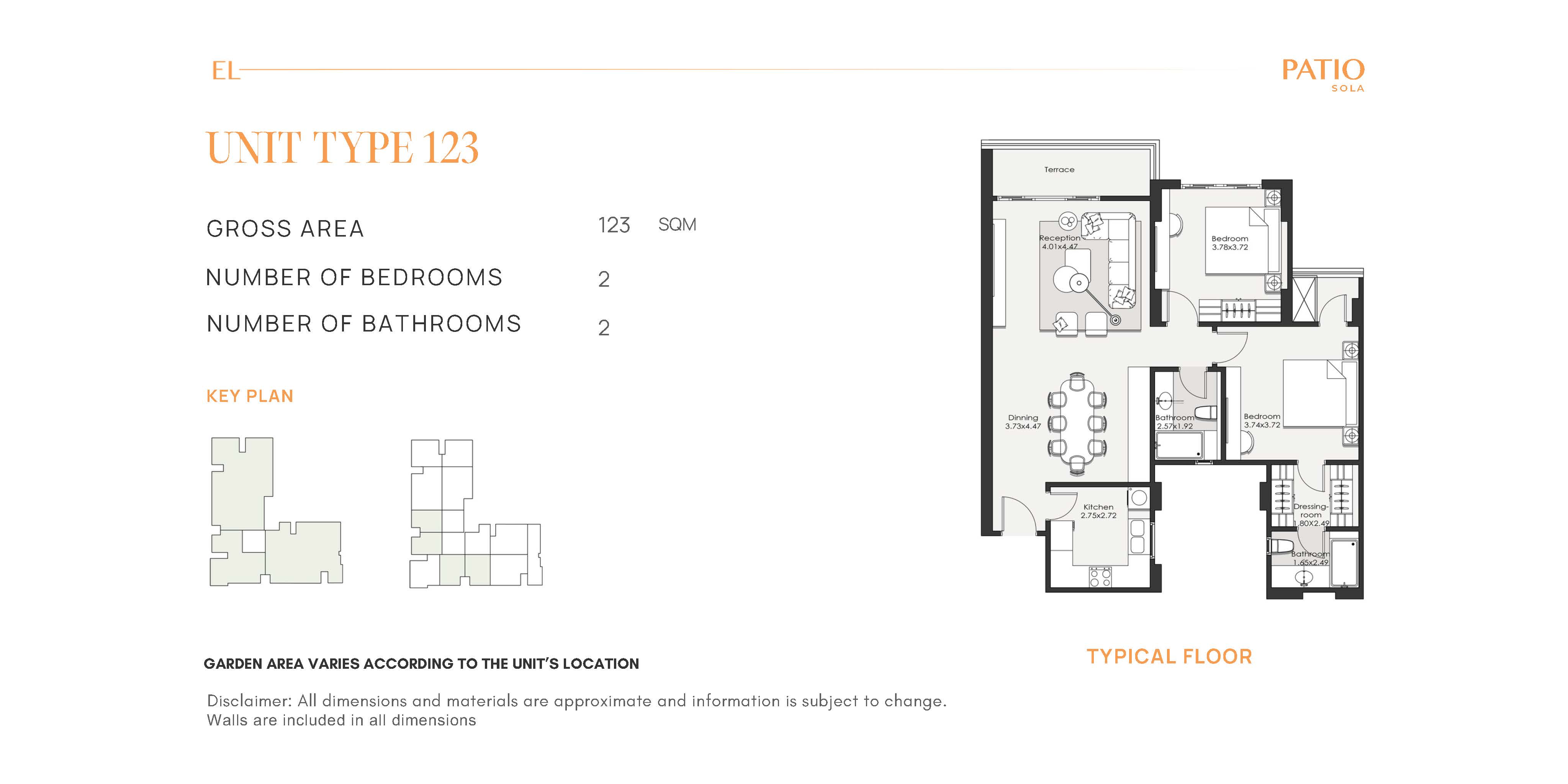 Floor Plan - كمبوند الباتيو سولا الشروق لافيستا للتطوير العقاري - El Patio Sola Elsherouk Compound