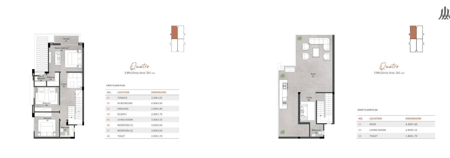Floor Plan - كمبوند روزفيل العاصمة الإدارية الجديدة شركة صروح للتطوير العقاري- Rosevil New Capital Compound