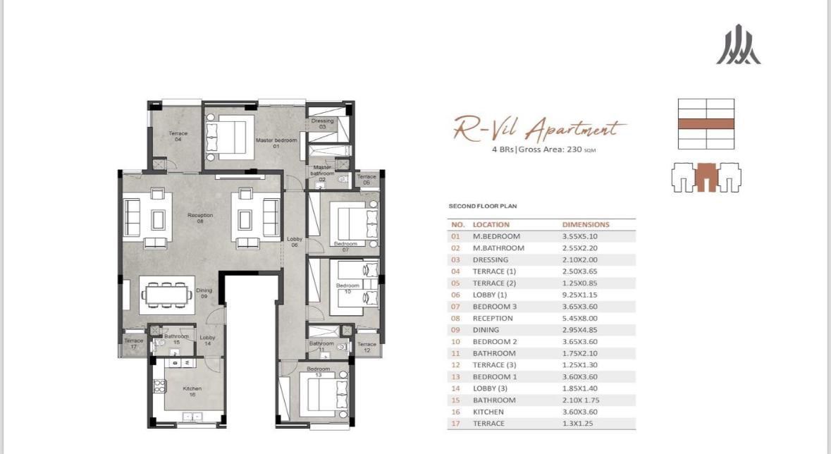 Floor Plan - كمبوند روزفيل العاصمة الإدارية الجديدة شركة صروح للتطوير العقاري- Rosevil New Capital Compound