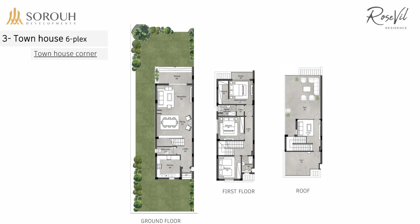 Floor Plan - Rosevil New Capital Compound Sorouh Developments