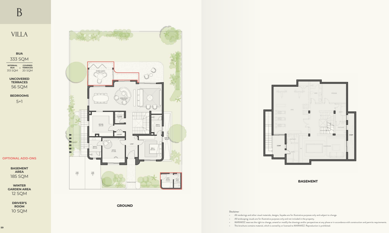 Floor Plan - Crescent walk Marakez New Cairo Compound